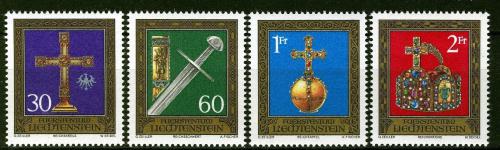 Poštové známky Lichtenštajnsko 1975 Klenoty Viedeòského dvora Mi# 625-28 Kat 7€