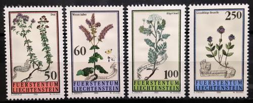 Poštové známky Lichtenštajnsko 1993 Luèní kvety Mi# 1069-72 Kat 7.50€