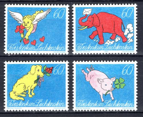 Poštové známky Lichtenštajnsko 1994 Pozdravy Mi# 1085-88