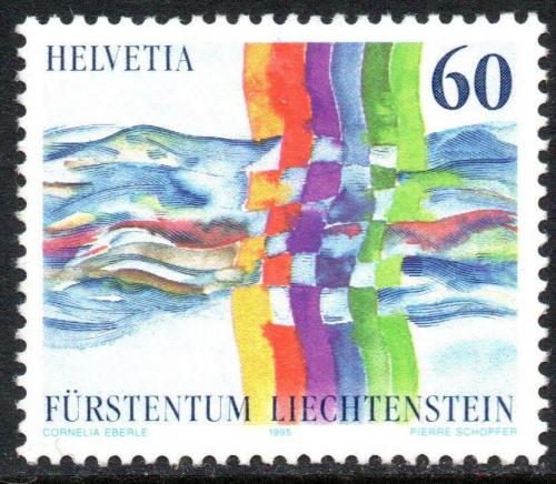 Poštová známka Lichtenštajnsko 1995 Pøátelství se Švýcarskem Mi# 1115