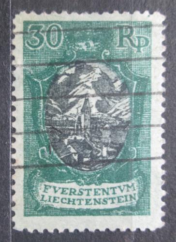 Poštová známka Lichtenštajnsko 1921 Kostel v Bendern Mi# 55 Kat 24€