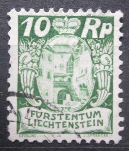 Poštová známka Lichtenštajnsko 1925 Hrad Vaduz Mi# 68