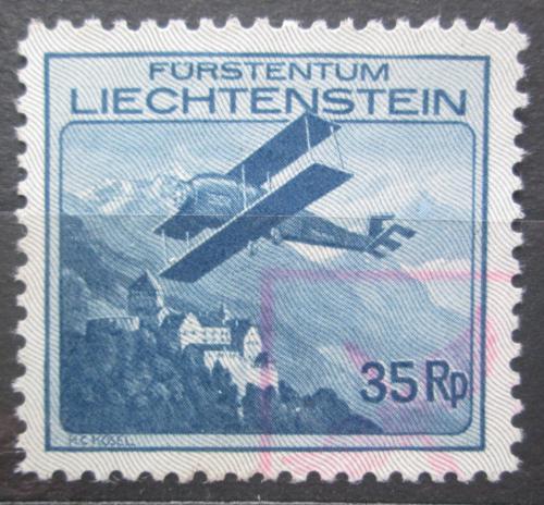 Potov znmka Lichtentajnsko 1930 Lietadlo Mi# 111 Kat 50