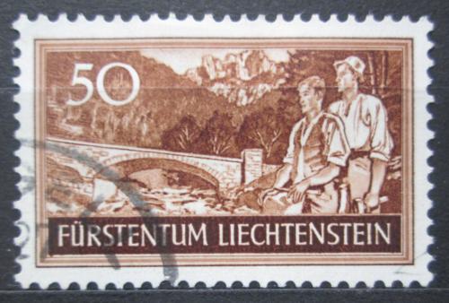 Poštová známka Lichtenštajnsko 1937 Starý most Mi# 155 Kat 5€