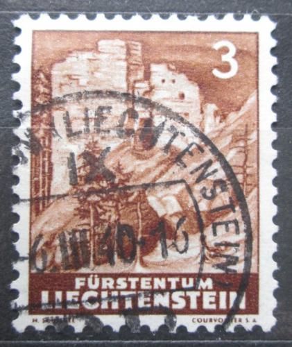 Poštová známka Lichtenštajnsko 1937 Ruiny Schalun Mi# 156