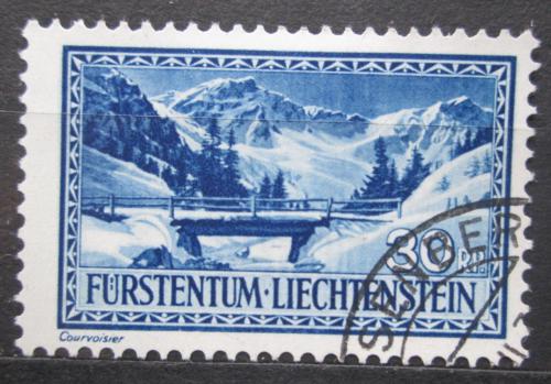 Poštová známka Lichtenštajnsko 1935 Alpe Valüna Mi# 132