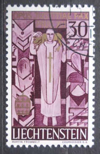 Poštová známka Lichtenštajnsko 1959 Papež Pius XII. Mi# 380