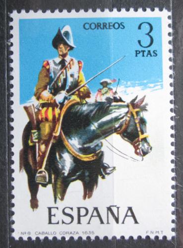 Poštová známka Španielsko 1974 Vojenská uniforma Mi# 2064