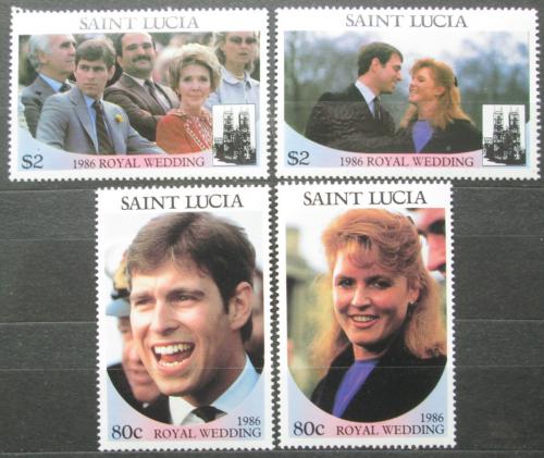 Potov znmky Svt Lucia 1986 Krovsk svadba Mi# 848-51