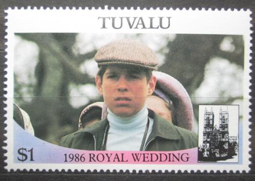 Poštová známka Tuvalu 1986 Krá¾ovská svadba Mi# 380