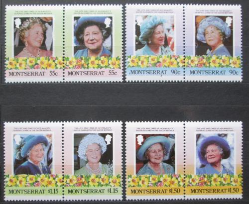 Poštové známky Montserrat 1985 Krá¾ovna Matka Alžbeta Mi# 572-79