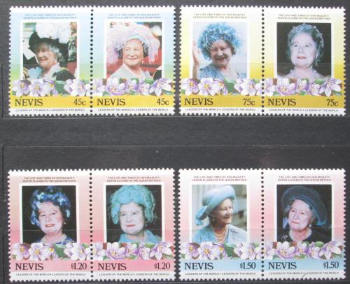 Poštové známky Nevis 1985 Krá¾ovna Matka Alžbeta Mi# 292-99