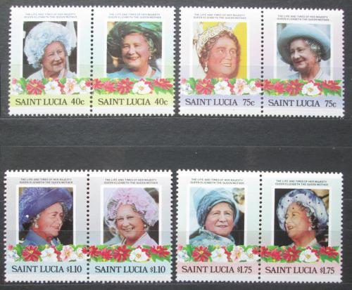 Poštové známky Svätá Lucia 1985 Krá¾ovna Matka Alžbeta Mi# 783-90