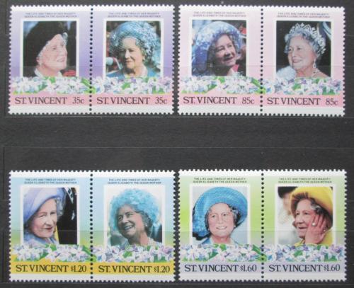 Poštové známky Svätý Vincent 1985 Krá¾ovna Matka Alžbeta Mi# 848-55