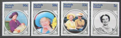 Poštové známky Norfolk 1985 Krá¾ovna Matka Alžbeta Mi# 364-67