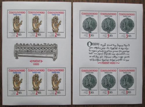 Poštové známky Èeskoslovensko 1990 Pražský hrad Mi# 3051-52 Kat 13€
