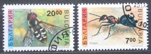 Poštové známky Bulharsko 1992 Hmyz Mi# 3998-99