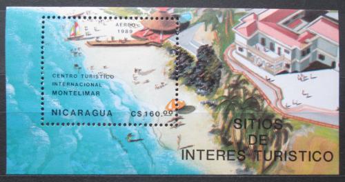 Potov znmka Nikaragua 1989 Montelimar Mi# Block 182