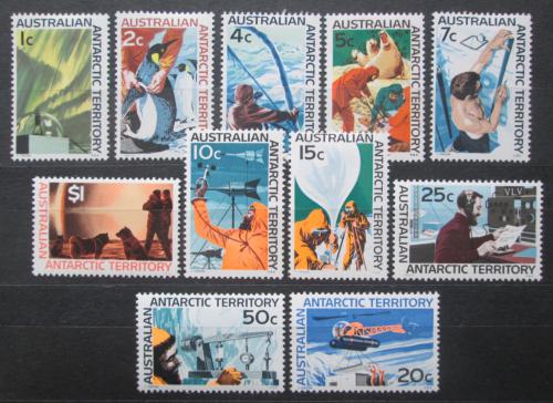 Poštové známky Australská Antarktída 1966-68 Prieskum Antarktidy Mi# 8-18 Kat 75€