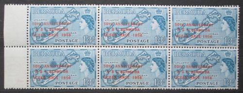 Poštové známky Bermudy 1956 Závody Ocean Race pretlaè Mi# 152