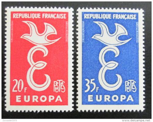 Potov znmky Franczsko 1958 Eurpa CEPT Mi# 1210-11