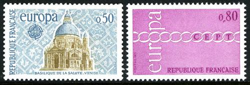 Poštové známky Francúzsko 1971 Európa CEPT Mi# 1748-49