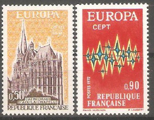 Poštové známky Francúzsko 1972 Európa CEPT Mi# 1788-89