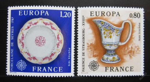 Poštové známky Francúzsko 1976 Európa CEPT, keramika Mi# 1961-62