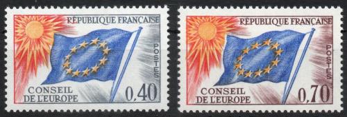 Poštové známky Francúzsko 1969 Rada Evropy, služobná Mi# 13-14 Kat 4.50€