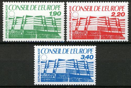 Poštové známky Francúzsko 1986 Rada Evropy, služobná Mi# 40-42