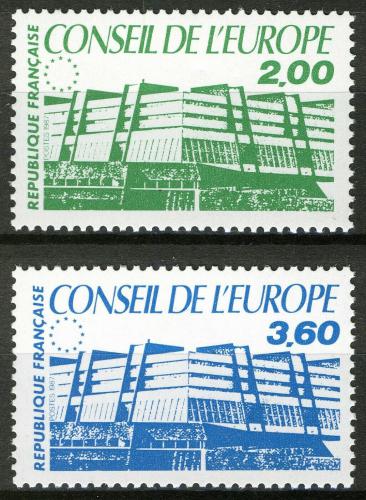Poštové známky Francúzsko 1987 Rada Evropy, služobná Mi# 43-44
