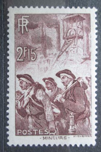 Poštová známka Francúzsko 1938 Horníci Mi# 411 Kat 6€