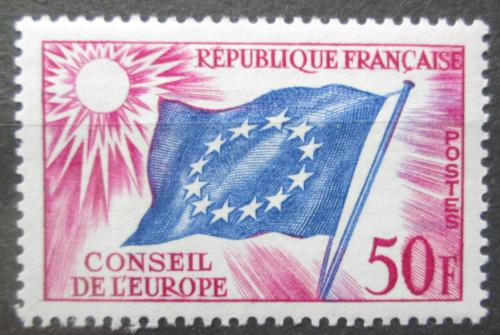 Poštová známka Francúzsko 1959 Vlajka EU, služobná Mi# 6