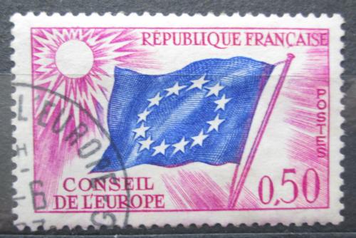 Poštová známka Francúzsko 1963 Vlajka EU, služobná Mi# 9 