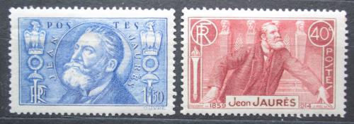 Poštové známky Francúzsko 1936 Jean Jaurès, politik TOP SET Mi# 324-25 Kat 25€