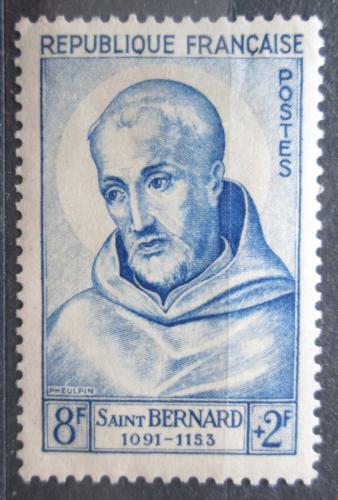 Poštová známka Francúzsko 1953 Svätý Bernard Mi# 965