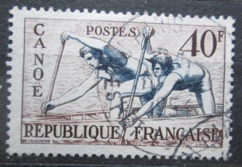 Poštová známka Francúzsko 1953 Kanoistika Mi# 981