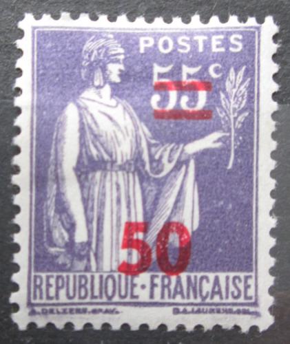 Poštová známka Francúzsko 1941 Symbol míru pretlaè Mi# 479