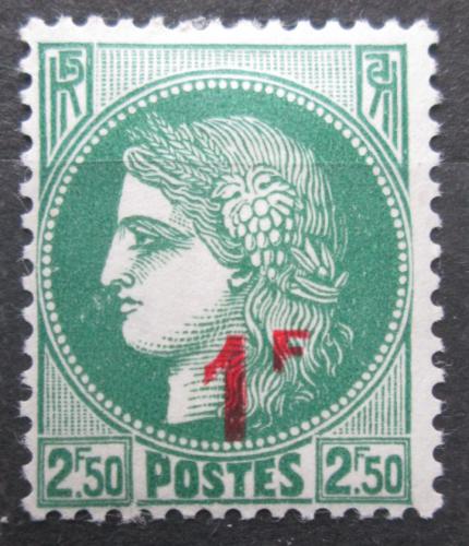 Poštová známka Francúzsko 1941 Ceres pretlaè Mi# 491