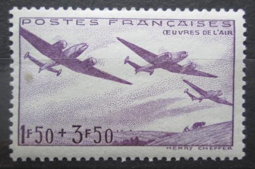 Poštovní známka Francie 1942 Letadla Potez 63 Mi# 551