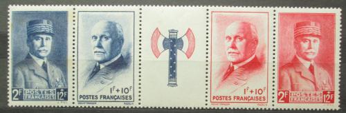 Poštové známky Francúzsko 1943 Maršál Pétain Mi# 581-84 Kat 14€