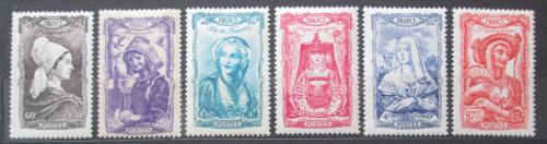 Poštové známky Francúzsko 1943 ¼udové kroje 18. storoèie Mi# 606-11 Kat 12€