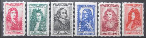 Poštové známky Francúzsko 1944 Osobnosti 17. storoèie Mi# 624-29 Kat 9€
