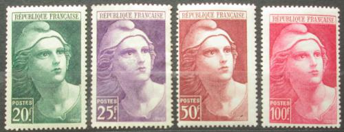 Poštové známky Francúzsko 1945 Marianne Mi# 703-06 Kat 15€