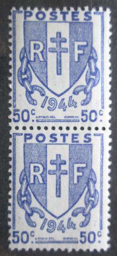 Poštovní známka Francie 1945 Znak pár Mi# 677
