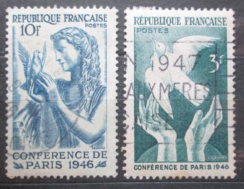 Poštové známky Francúzsko 1946 Mírová konference v Paøíži Mi# 763-64