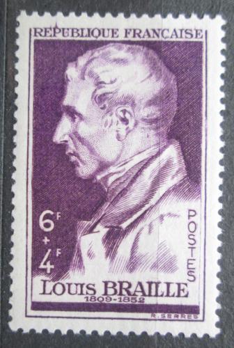 Poštovní známka Francie 1948 Louis Braille Mi# 808