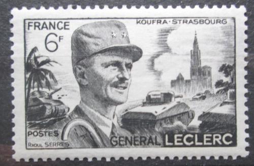 Poštovní známka Francie 1948 Generál Philippe Leclerc Mi# 826