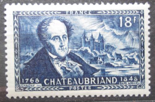 Poštovní známka Francie 1948 François René Chateaubriand, básník Mi# 827