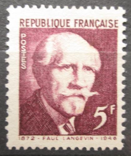 Poštová známka Francúzsko 1948 Paul Langevin, fyzik Mi# 831